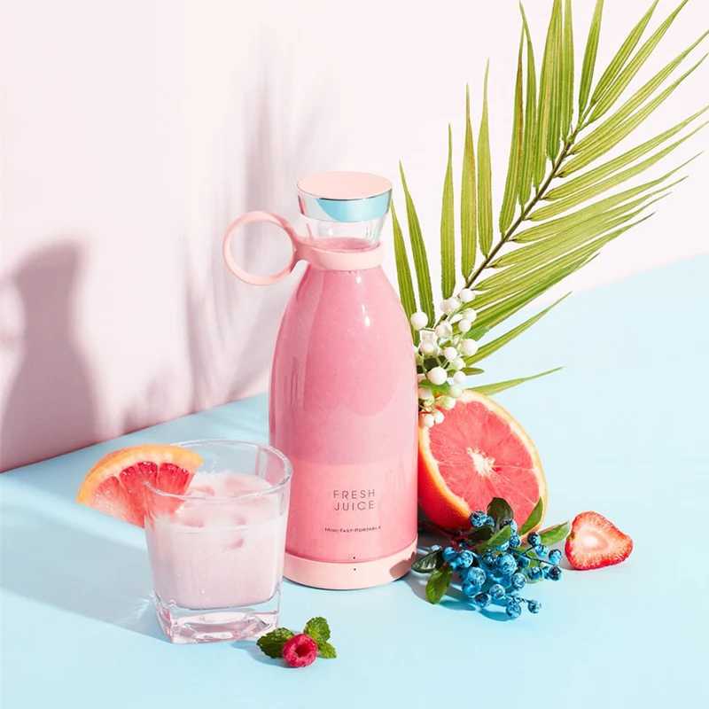 Electric Juicer Blender Mixer USB Rechargeable Machine Household Portable Blender