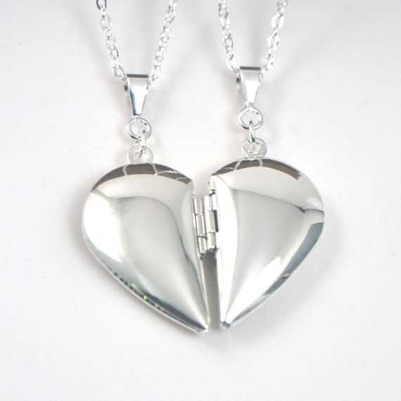 Magnetic Heart Silver Pendant