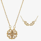 Magnetic Golden Flower Pendent